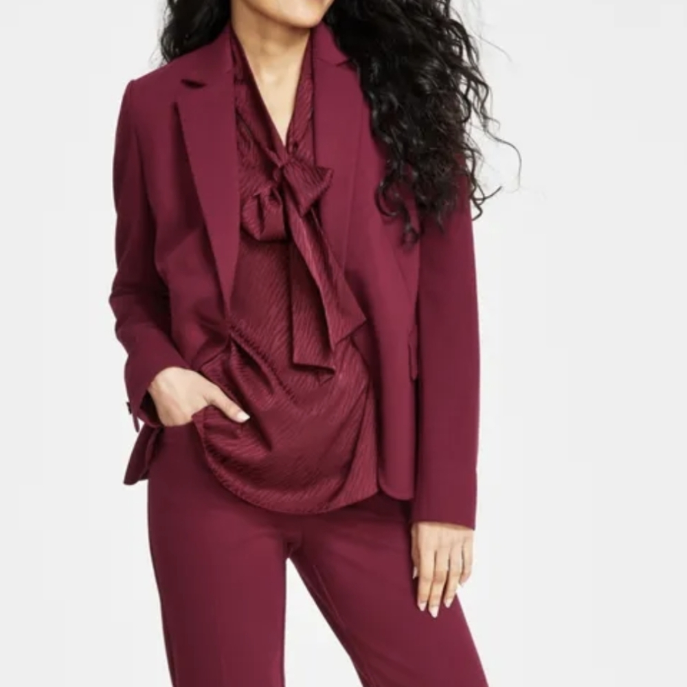 Anne Klein Dark Red Jacket